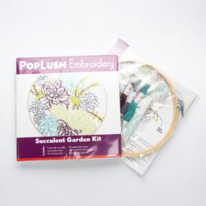 Succulent Garden Embroidery Kit