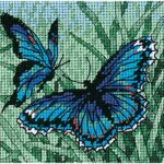 Blue Butterfly Needlepoint Kit