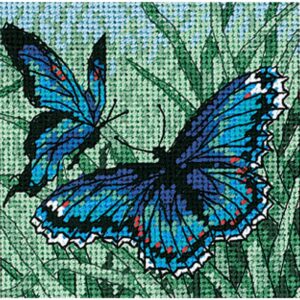 Blue Butterfly Needlepoint Kit