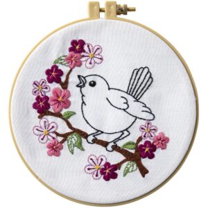 Cherry Blossom Bird Embroidery Kit