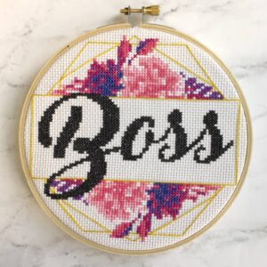 Spot Colors "Boss" Cross Stitch Kit