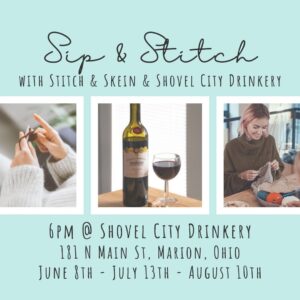 Sip & Stitch @ Shovel City Drinkery