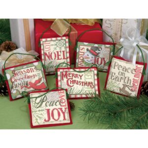 Christmas Sayings Cross Stitch Ornament Kit